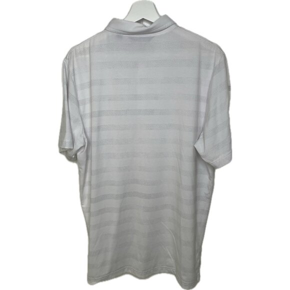 Travis Mathew Men’s White Striped Polo L  Golf Active - Picture 2 of 7